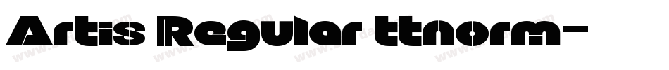 Artis Regular ttnorm字体转换